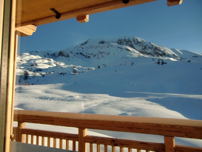 Location de vacances - Chalet à L'Alpe d'Huez - vue du balcon-terrasse