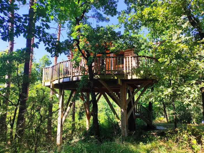 Location de vacances - Cabane dans les arbres à Rivière-sur-Tarn - La Cabane de Candice