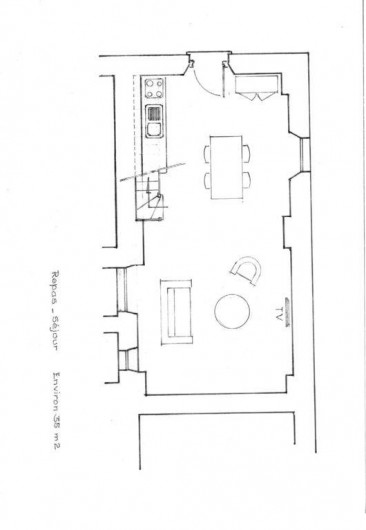 Location de vacances - Gîte à Sainte-Anastasie - Plan Domitia Rez de Chaussée