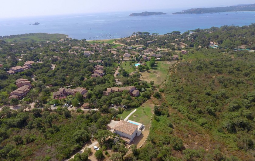 Location de vacances - Villa à Sainte-Lucie de Porto-Vecchio - VUE AÉRIENNE