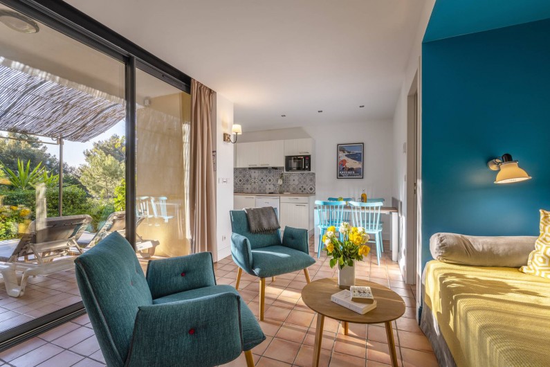 Location de vacances - Appartement à Rayol-Canadel-sur-Mer - Appartement avec un accès direct jusqu’à 4 pers