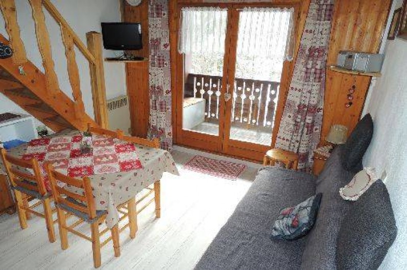 Location de vacances - Appartement à Les Houches - Le séjour côté lac
