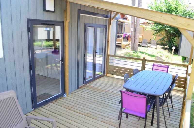 Location de vacances - Bungalow - Mobilhome à Publier - Terrasse semi couverte