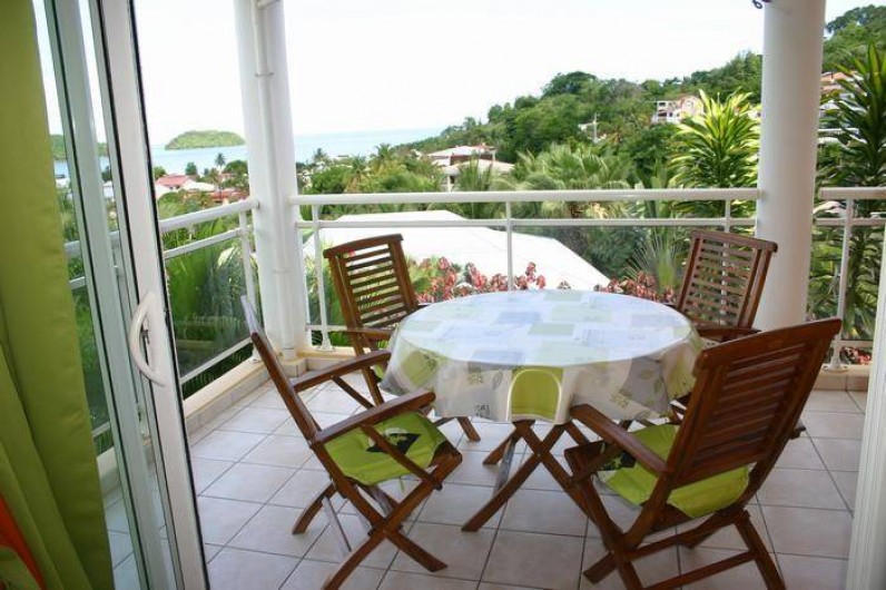 Location de vacances - Appartement à Les Trois-Îlets - Vue de la terrasse
