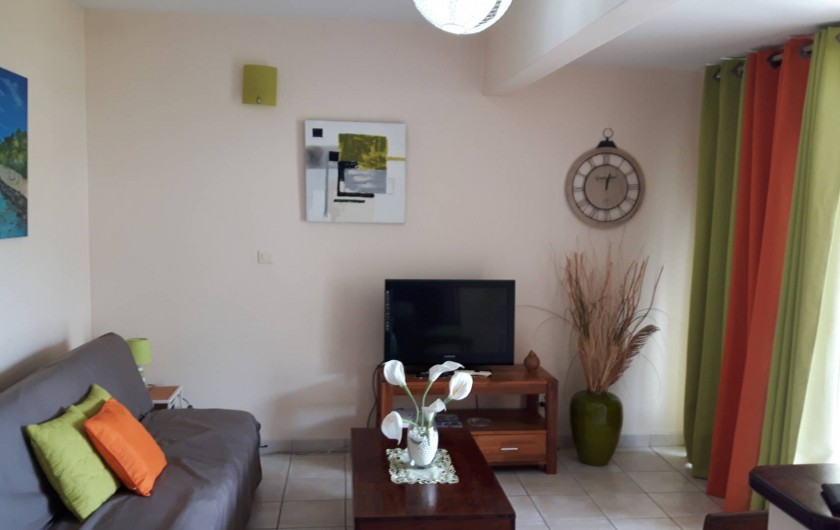 Location de vacances - Appartement à Les Trois-Îlets - Le séjour -1