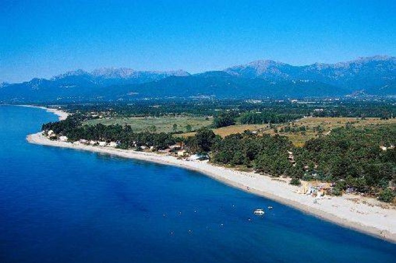 Location de vacances - Bungalow - Mobilhome à Ghisonaccia - Plages Pinia & Vignale  Vue aérienne