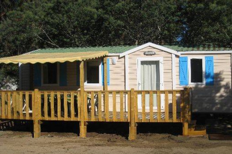 Location de vacances - Bungalow - Mobilhome à Ghisonaccia - Terrasse haute
