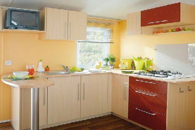 Location de vacances - Bungalow - Mobilhome à Ghisonaccia - Cuisine (pas de télé)