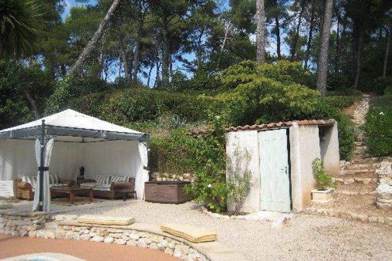 Location de vacances - Appartement à Aix-en-Provence - Tonnelle piscine