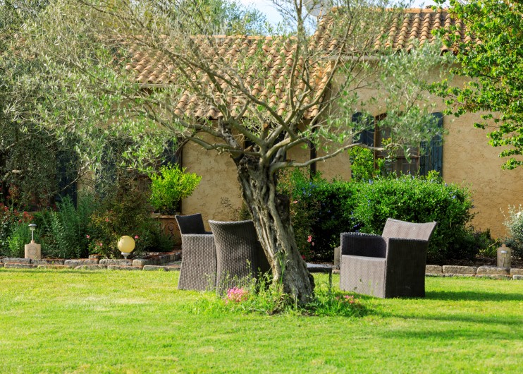 Location de vacances - Mas à Avignon - Jardin espace détente