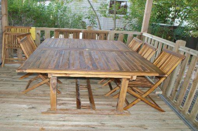 Location de vacances - Bungalow - Mobilhome à Fréjus - Terrasse 