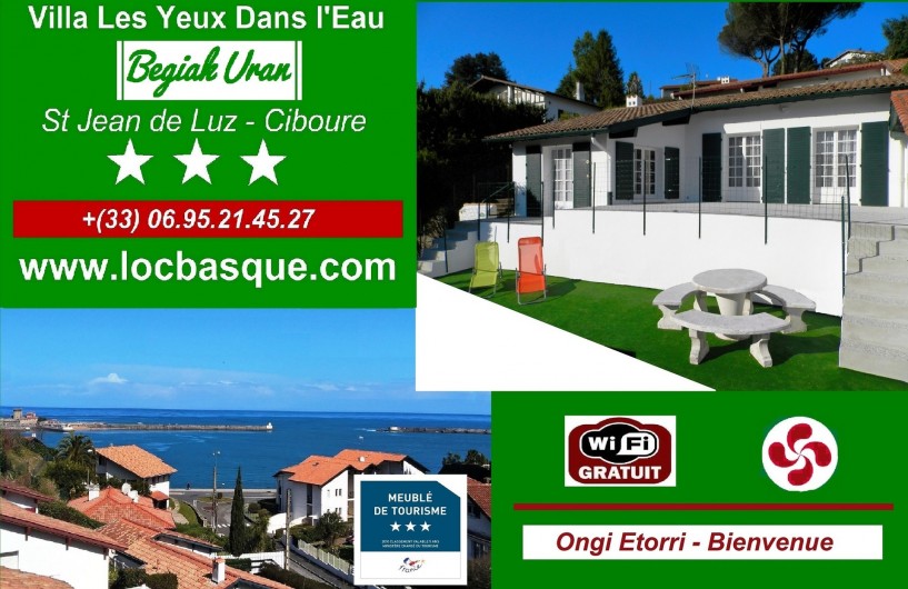 Location de vacances - Villa à Ciboure - contact