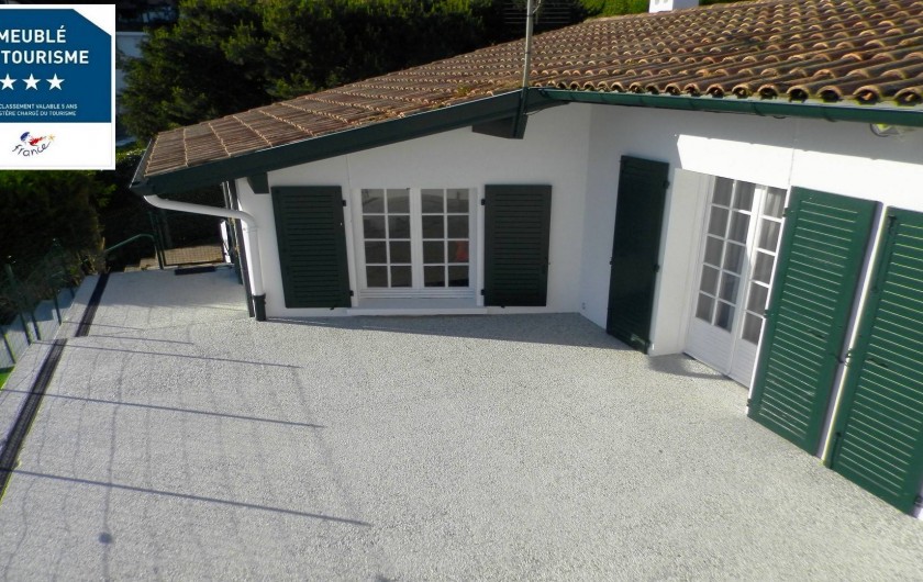 Location de vacances - Villa à Ciboure - terrasse de 100 m2 face ocean