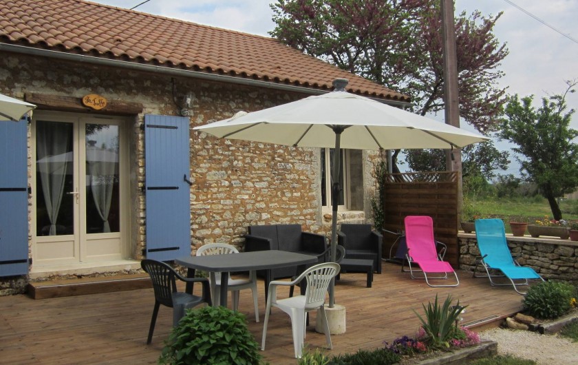 Location de vacances - Gîte à Sorges et Ligueux en Périgord - terrasse