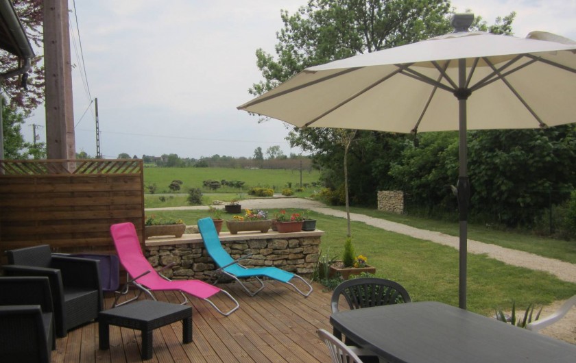 Location de vacances - Gîte à Sorges et Ligueux en Périgord - terrasse