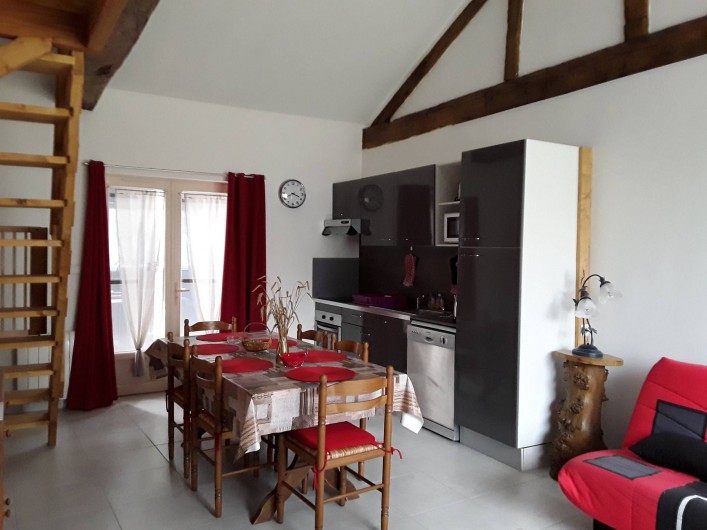 Location de vacances - Gîte à Sorges et Ligueux en Périgord - salon cuisine