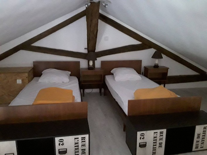 Location de vacances - Gîte à Sorges et Ligueux en Périgord - chambre mezzanine