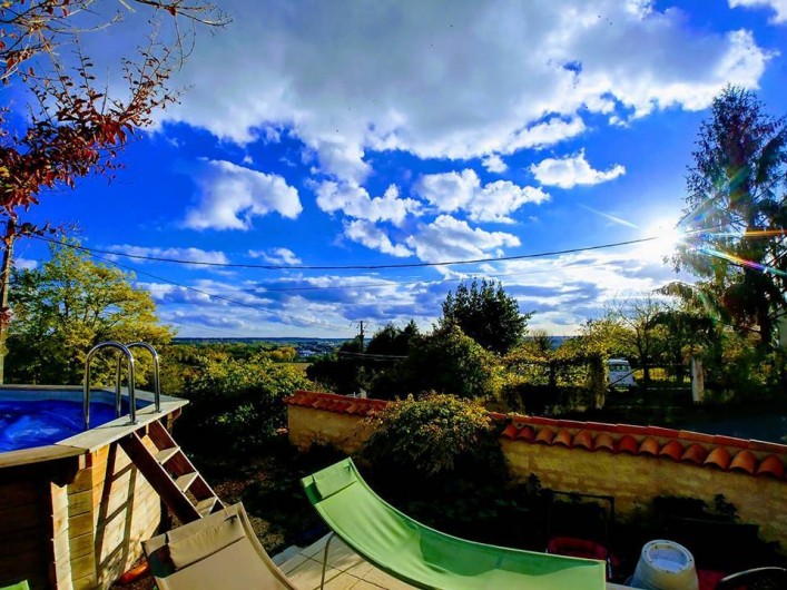 Location de vacances - Chambre d'hôtes à Beaumont - Vue de la piscine