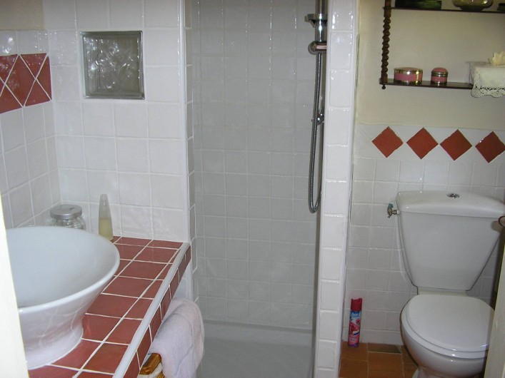 Location de vacances - Maison - Villa à Vitry-aux-Loges - salle de douche de la  chambre 1