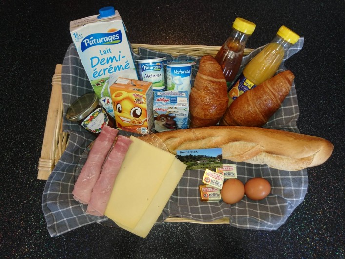 Location de vacances - Gîte à Orgon - Panier petit déjeuner pour 2 (en option)