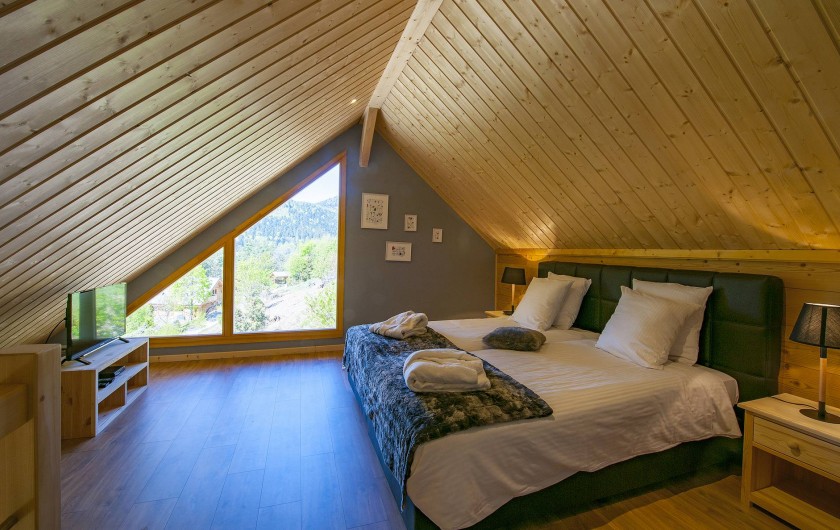 Location de vacances - Chalet à Muhlbach-sur-Munster - Chambre 4 duplex, chambre à l'étage