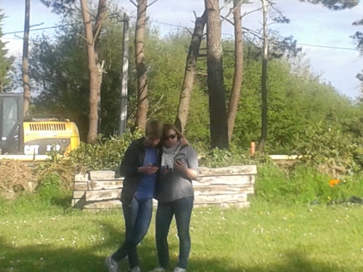 Location de vacances - Gîte à Erdeven - vue sur les champs