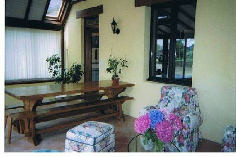 Location de vacances - Gîte à Trédrez-Locquémeau -  le séjour dans la véranda