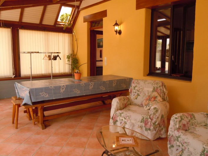 Location de vacances - Gîte à Trédrez-Locquémeau - Séjour dans la véranda