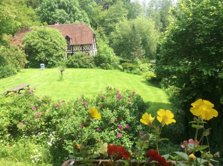 Location de vacances - Chambre d'hôtes à Heurtevent - Cour central