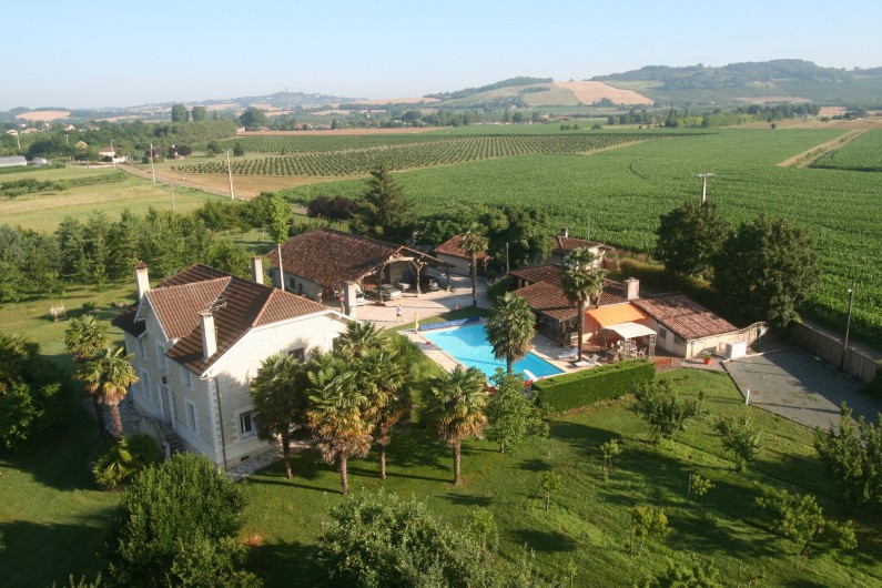 Location de vacances - Villa à Saint-Étienne-de-Fougères - Vue aérienne de Borne