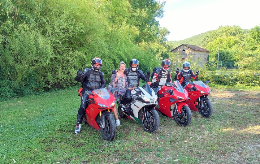 Location de vacances - Chambre d'hôtes à La Madeleine - Nos motards !