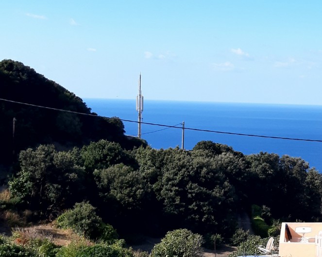 Location de vacances - Appartement à Morsiglia - JARDIN VUE MER