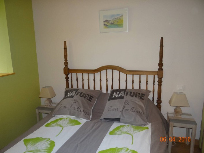 Location de vacances - Maison - Villa à Astugue - Chambre rez de chausser lit 140