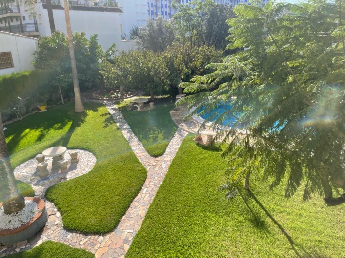 Location de vacances - Appartement à Oropesa del Mar - Vue sur le jardin