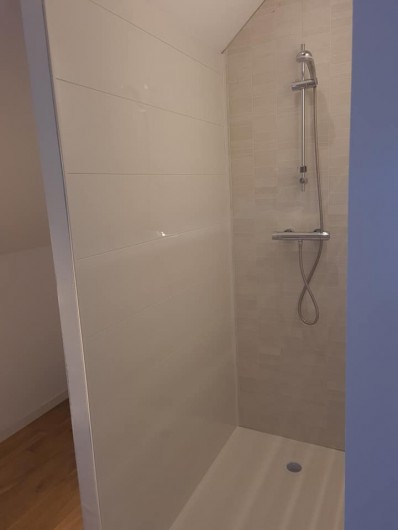 Location de vacances - Gîte à Bournezeau - salle de douche avec wc chambre romantique