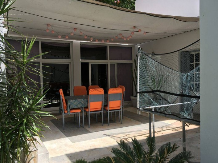 Location de vacances - Villa à El Jadida - Troisième terrasse avec trampoline