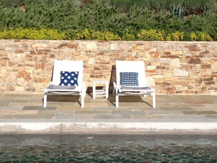 Location de vacances - Villa à Sainte-Maxime - terrasse piscine