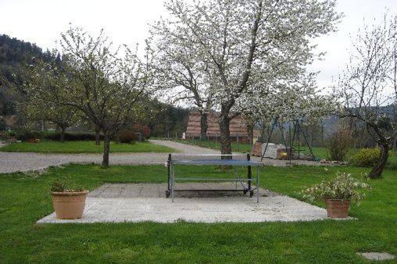Location de vacances - Maison - Villa à Ban-sur-Meurthe-Clefcy - Table de ping pong et terrain de jeux pour les enfants