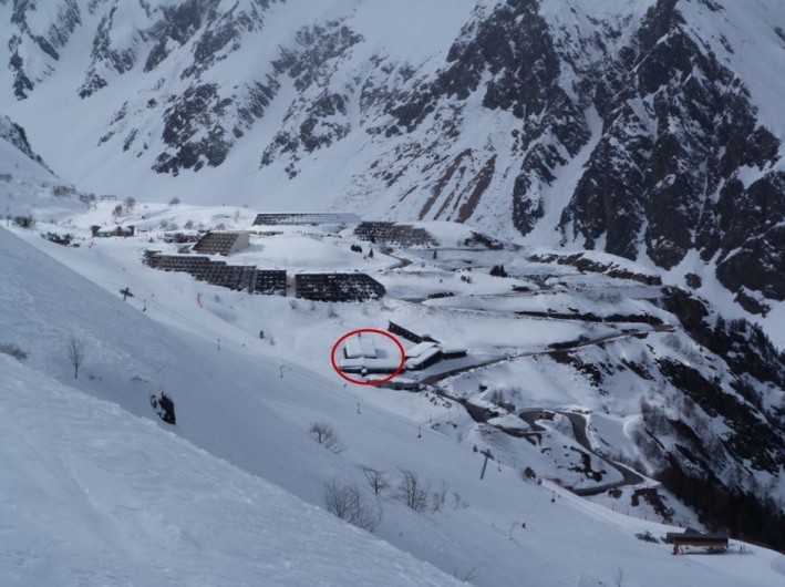 Location de vacances - Appartement à Aragnouet - Positionnement de l'appartement