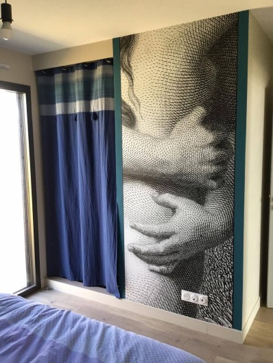 Location de vacances - Appartement à Pirou - Décor mural de la chambre 3