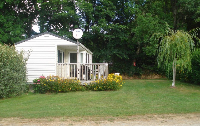 Location de vacances - Camping à Clohars-Carnoët - Mobil-home confortables sur grandes parcelles