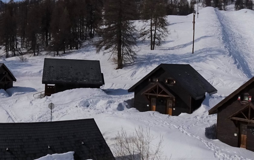 Location de vacances - Appartement à Station de Risoul 1850 - Vue du balcon