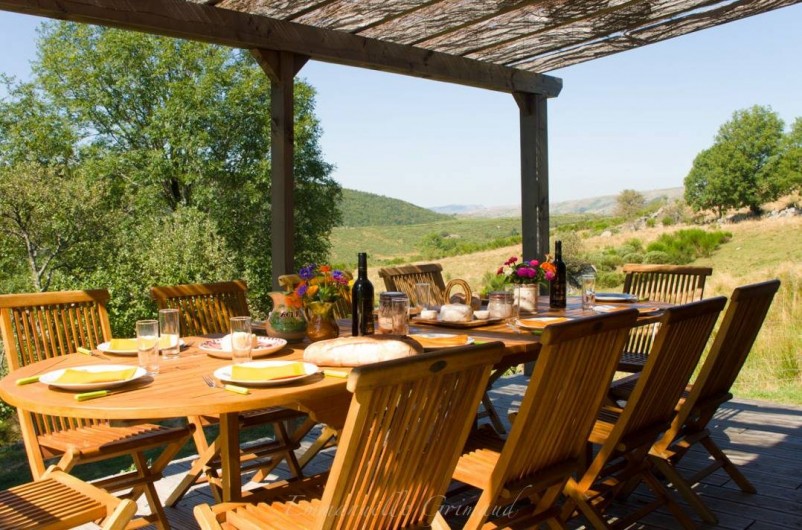 Location de vacances - Gîte à Le Pont-de-Montvert - Terrasse chalet