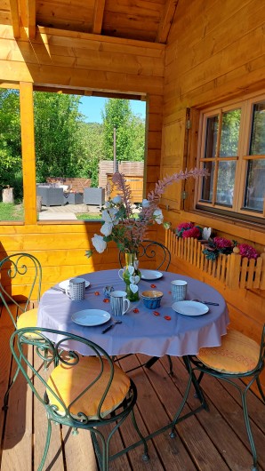 Location de vacances - Chalet à Bœrsch - Terrasse du chalet