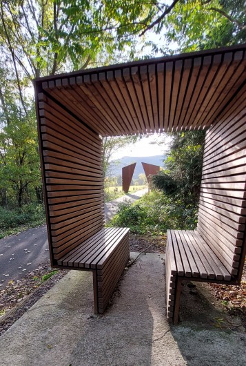 Location de vacances - Chalet à Bœrsch - Voie verte" les portes bonheur " à  80 m de chez nous