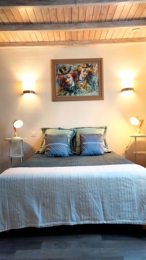 Location de vacances - Villa à Labenne - Chambre 2  lit en 140 + 1 couchage 1 personne en mezzanine