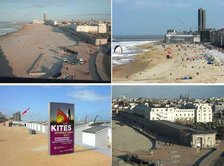 Location de vacances - Appartement à Ostende - Vue sur les Galeries Royales & sur le Thermae Palace / Vue de l'extérieur