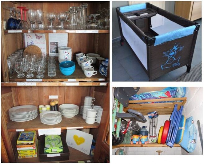 Location de vacances - Appartement à Ostende - Armoire à service / Lit bébé / jeux de plage et autre