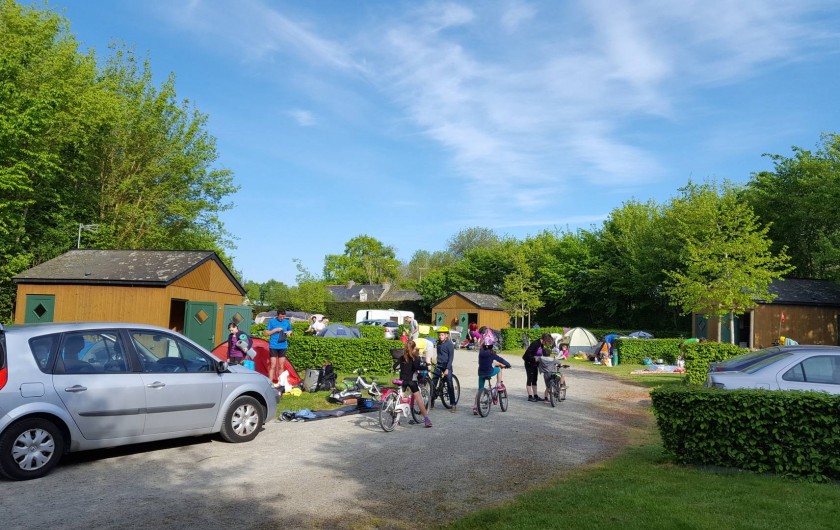 Location de vacances - Chalet à Villiers-Charlemagne - Campeurs venus en vélo Vélo Francette®