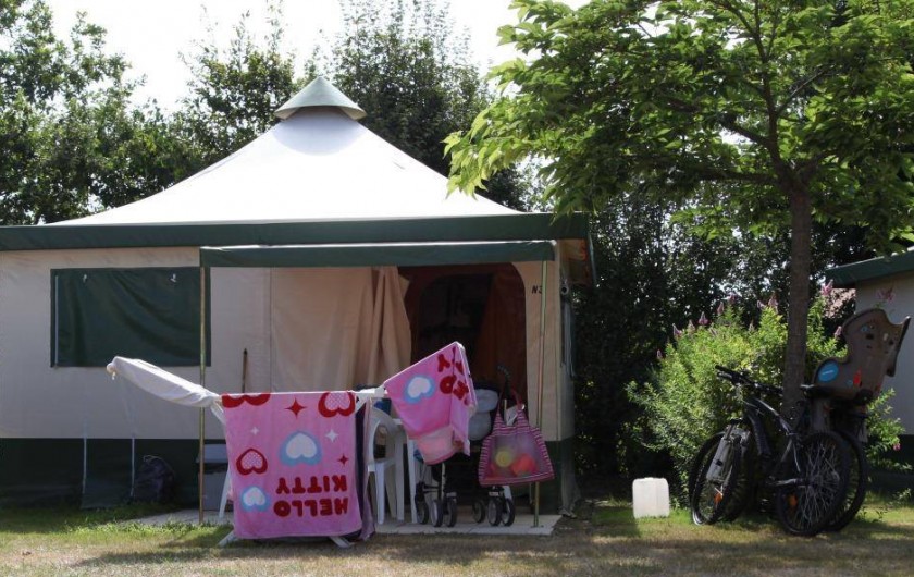 Location de vacances - Bungalow - Mobilhome à Landevieille - Location de bungalow toilé pour 4 ou 5 personnes